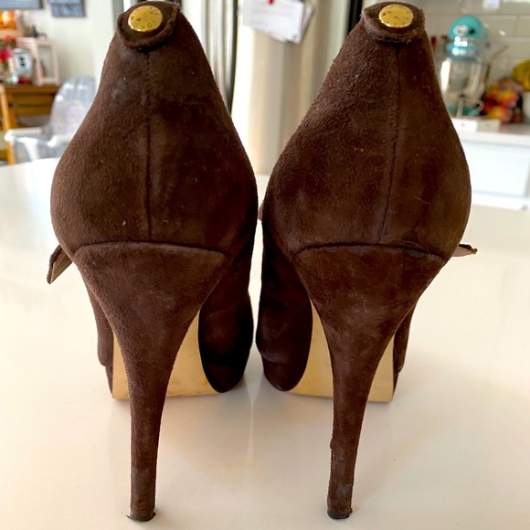 Michael Kors Brown Suede Mary Jane 8.5 pumps - Picture 4 of 7